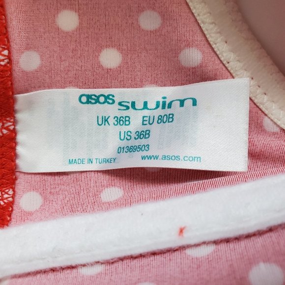 Asos Red and White Polka-dot Bikini Set - Picture 10 of 11